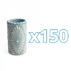 TEQUILERO NO PERSONALIZADO FONDO BABY BLUE ABANICO COMPLETO BLANCO