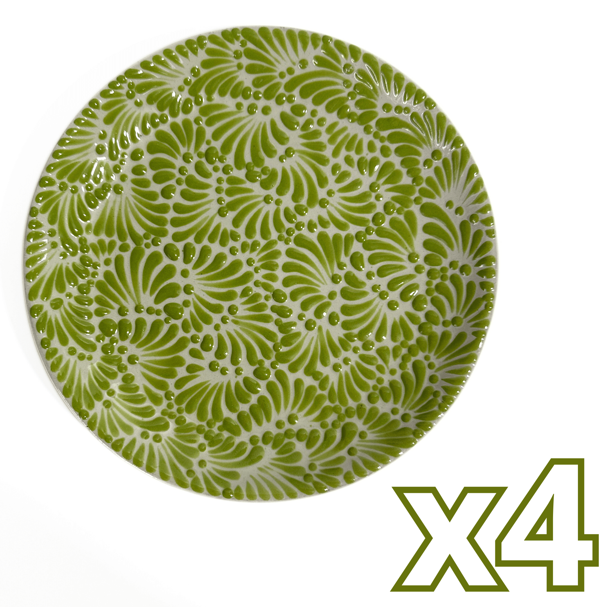 PLATO PLANO FONDO TRADICIONAL MIK VERDE LIMON
