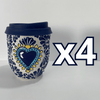 TERMO BOLITA FONDO TRADICIONAL MIK AZUL COBALTO SAGRADO CORAZON AZUL