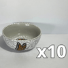 TAZON 15 CM FONDO TRADICIONAL MIK BLANCO MARIPOSAS
