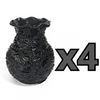 FLORERO ONDAS 17 CM NO PERSONALIZADO MIK SUPER BLACK