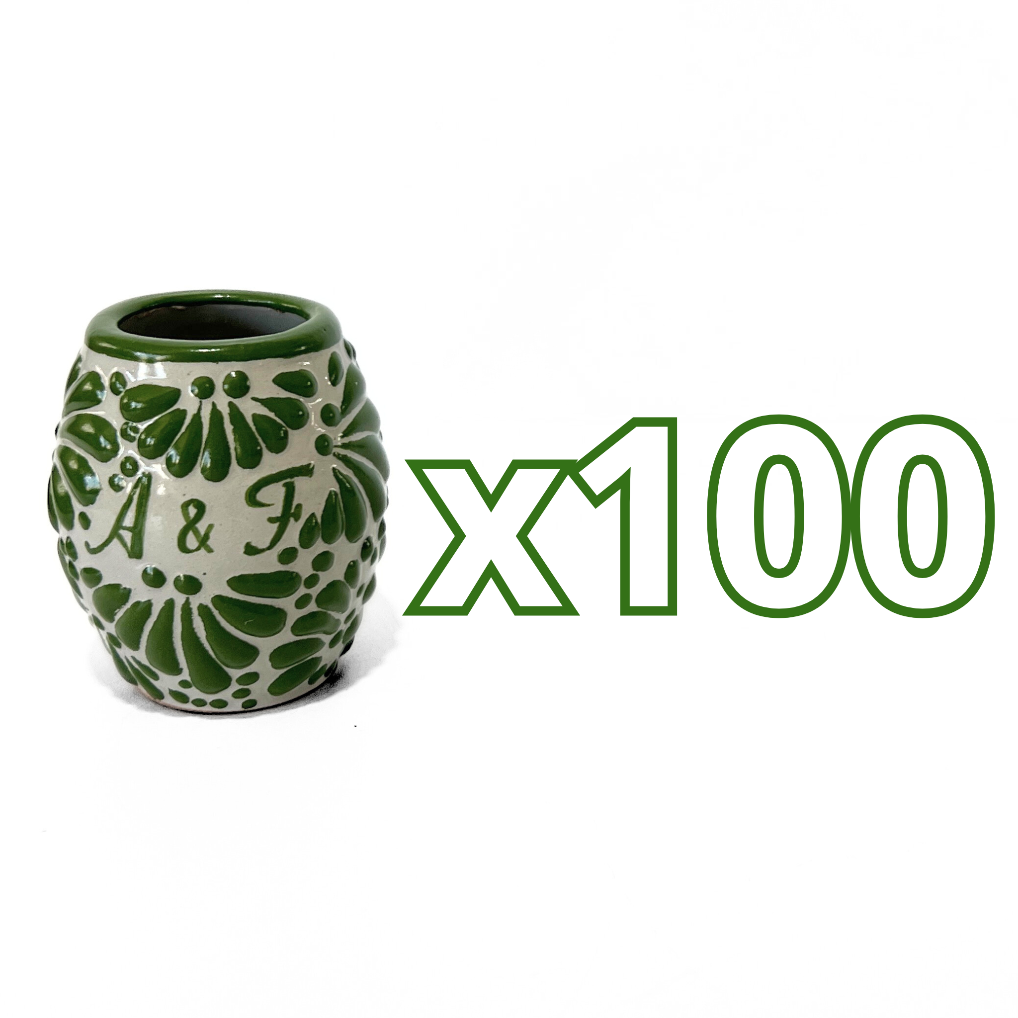 TEQUILERO BARRIL 8 CARACTERES FONDO TRADICIONAL MIK VERDE BANDERA INICIALES