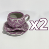 SET 3 PIEZAS CHOCOLATERA GRANDE FONDO TRADICIONAL MIK MORADO
