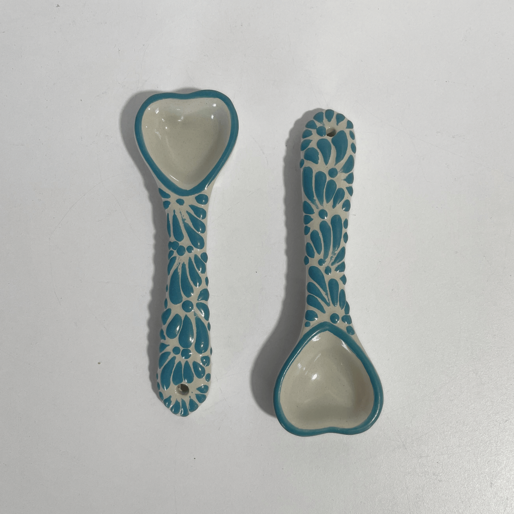 CUCHARA CORAZON DUO FONDO TRADICIONAL MIK VERDE TURQUESA