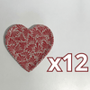 PLATO DE CORAZON 16 CM FONDO TRADICIONAL MIK ROJO