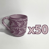 TAZA RECTA ESTANDAR FONDO LILA MIK MORADO