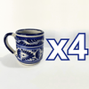 TAZA RECTA ESTANDAR AZUL COBALTO CENEFA