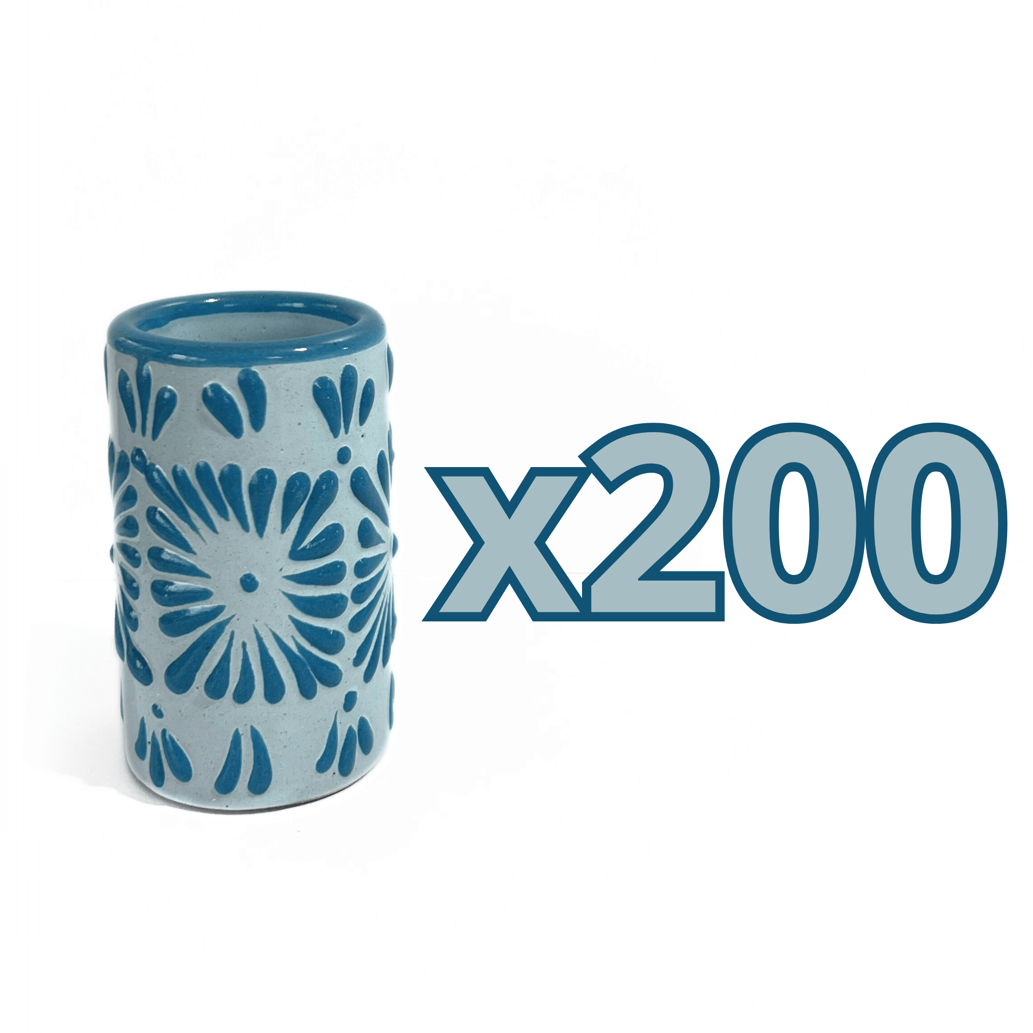 TEQUILERO NO PERSONALIZADO FONDO BABY BLUE CENEFA AZUL TURQUESA