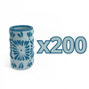 TEQUILERO NO PERSONALIZADO FONDO BABY BLUE CENEFA AZUL TURQUESA