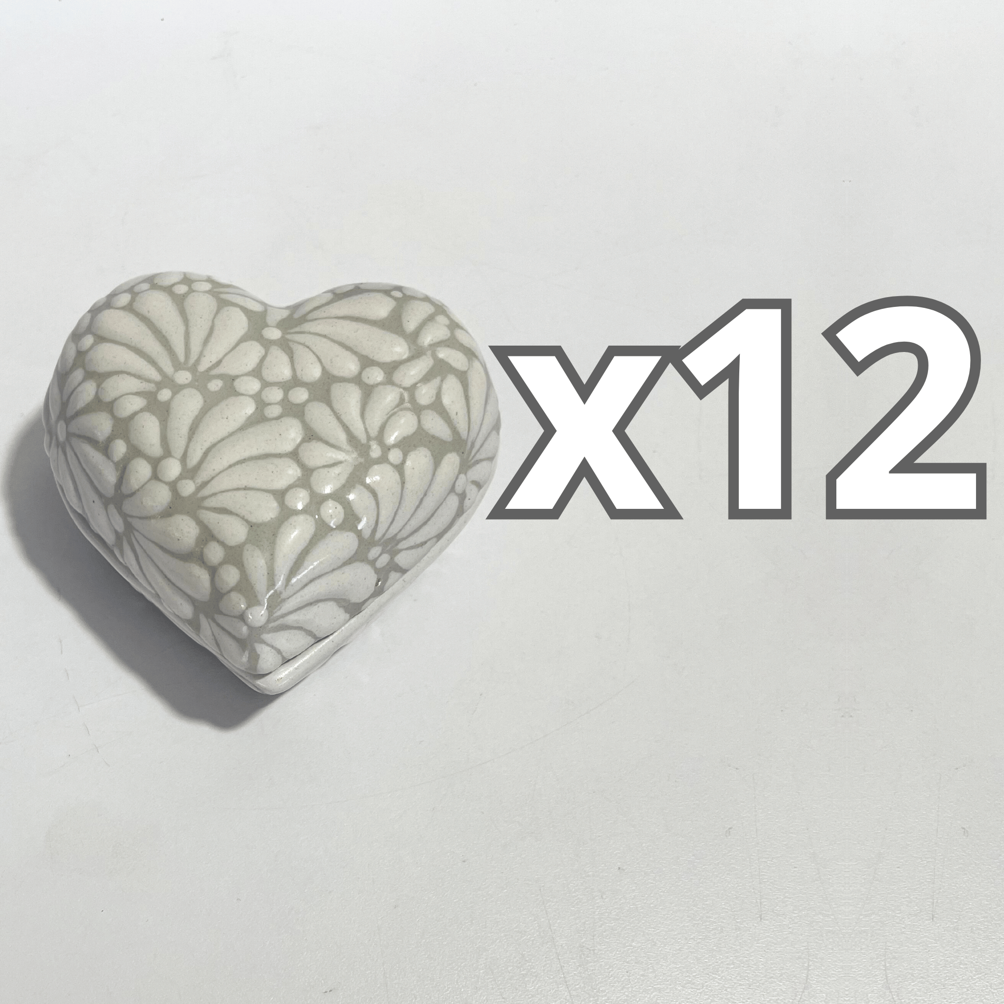 ALHAJERO GRANDE FORMA DE CORAZON FONDO TRADICIONAL MIK BLANCO