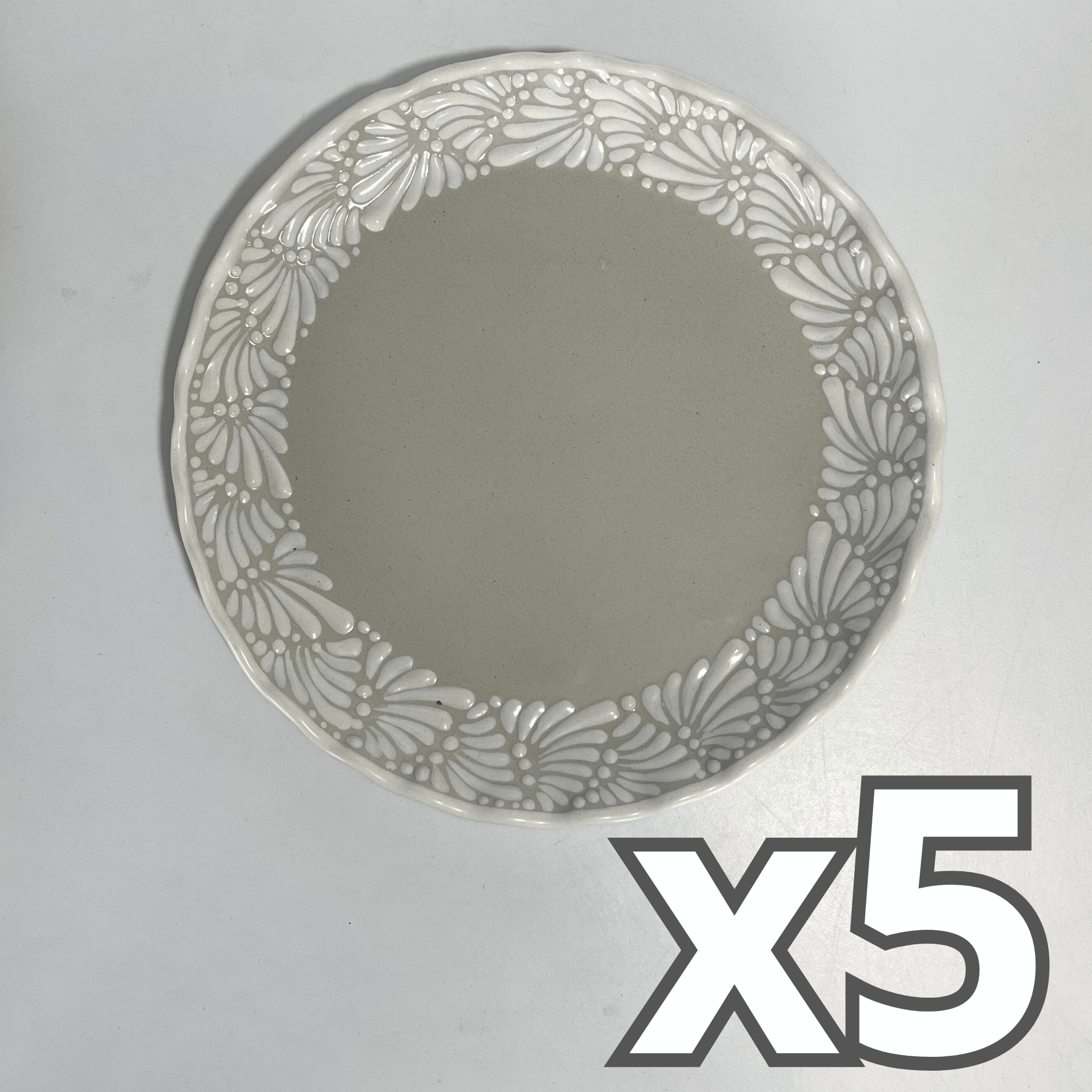 PLATO ONDULADO FONDO TRADICIONAL MIK CENEFA BLANCO