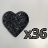PLATO DE CORAZON 16 CM MIK SUPER BLACK