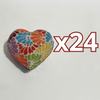 ALHAJERO GRANDE FORMA DE CORAZON FONDO TRADICIONAL MIK MULTICOLORES