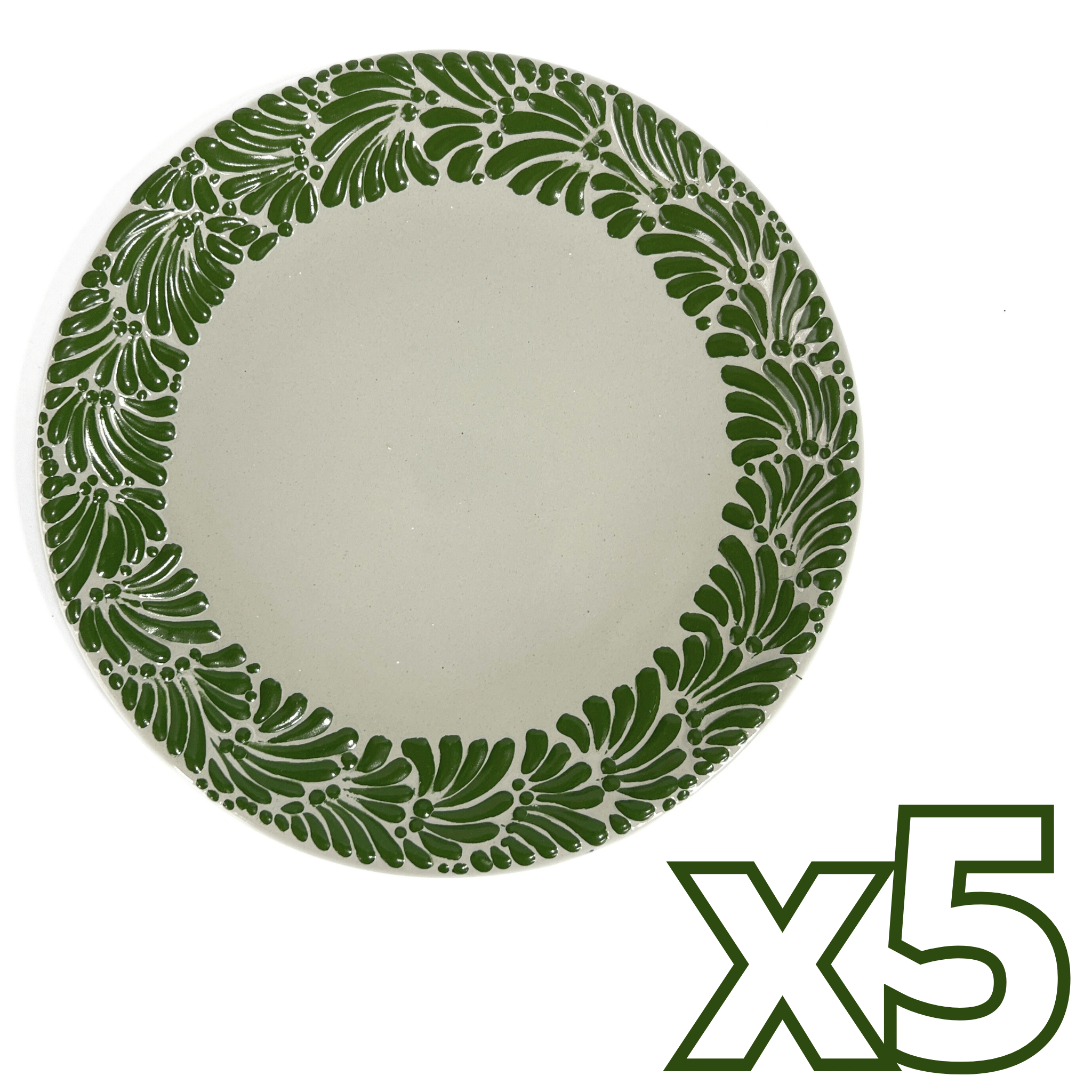 PLATO PLANO FONDO TRADICIONAL MIK CENEFA VERDE BANDERA