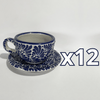SET TAZA 300 ML Y PLATO FONDO TRADICIONAL MIK AZUL COBALTO