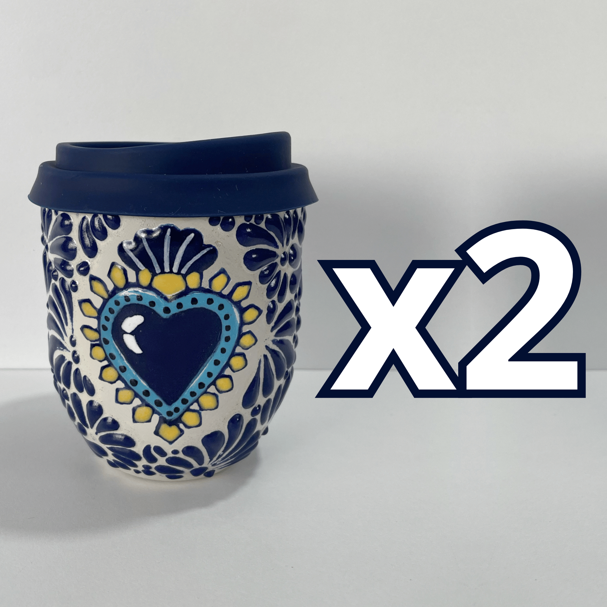 TERMO BOLITA FONDO TRADICIONAL MIK AZUL COBALTO SAGRADO CORAZON AZUL