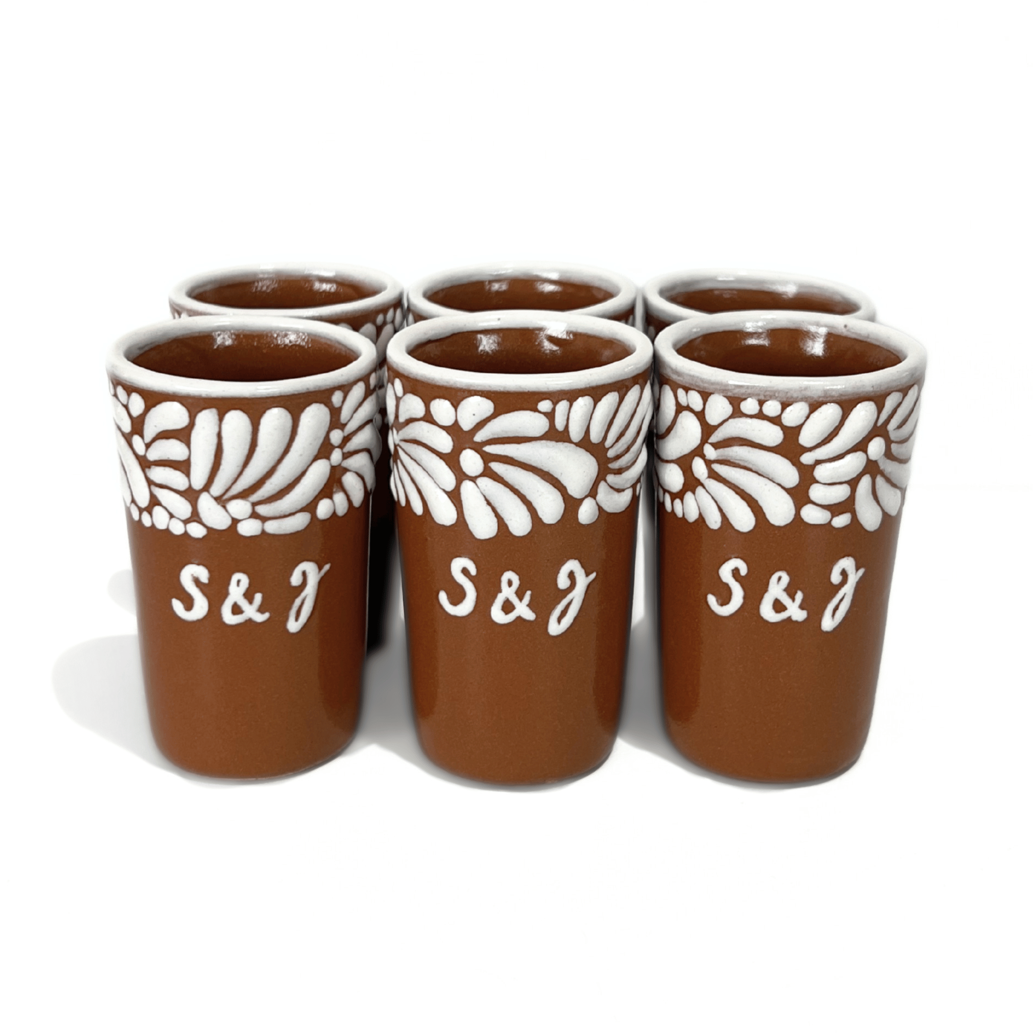 TEQUILERO INICIALES FONDO CAFE MIK CENEFA BLANCO PERSONALIZADO