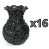 FLORERO ONDAS 20 CM MIK SUPER BLACK