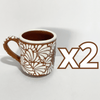 TAZA RECTA ESTANDAR FONDO CAFE MIK BLANCO SAGRADO CORAZON CAFE