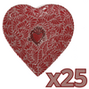 CHAROLA DE CORAZON 25 CM FONDO ROSA MIK ROJO SAGRADO CORAZON ROJO