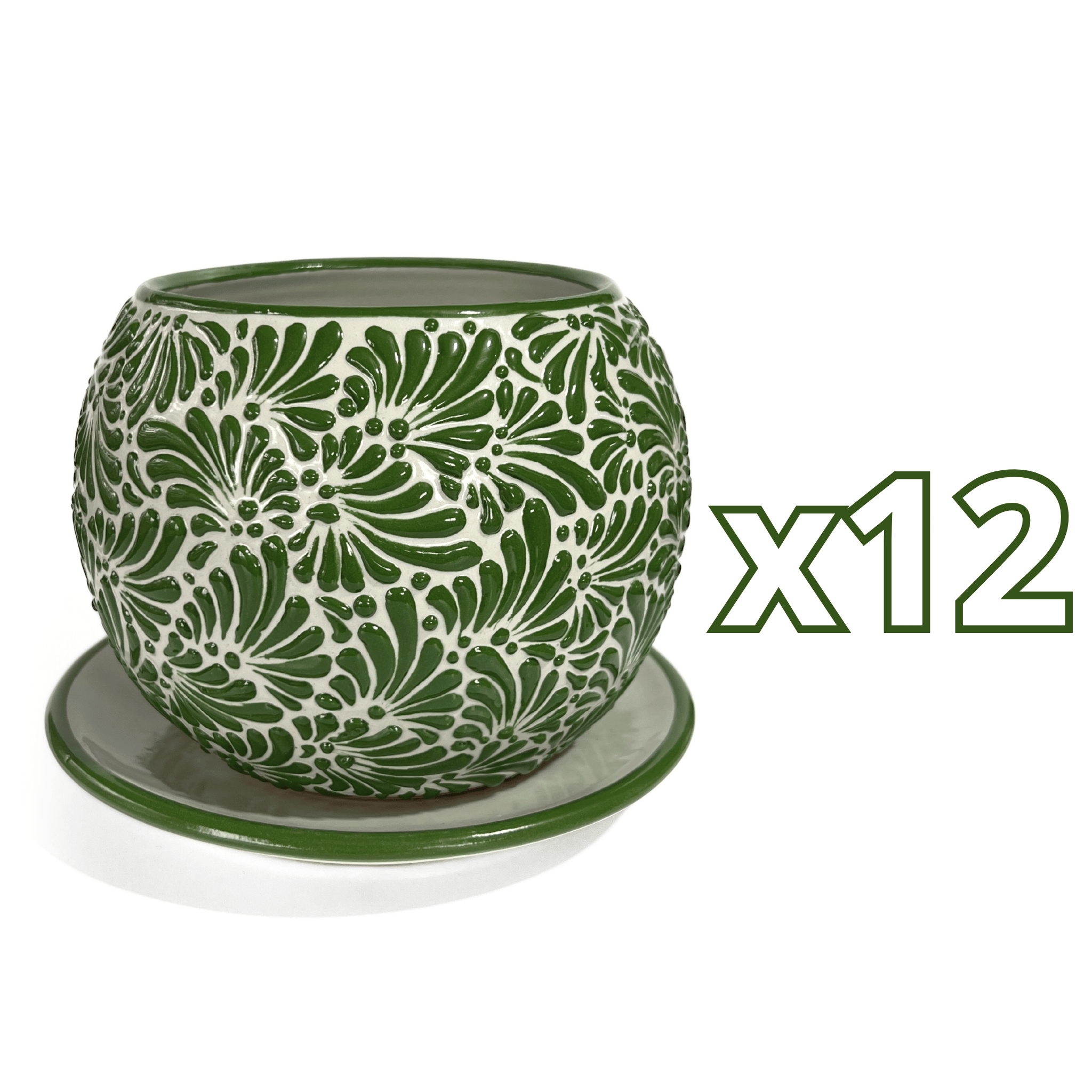 MACETA BULE 15 CM FONDO TRADICIONAL MIK VERDE BANDERA