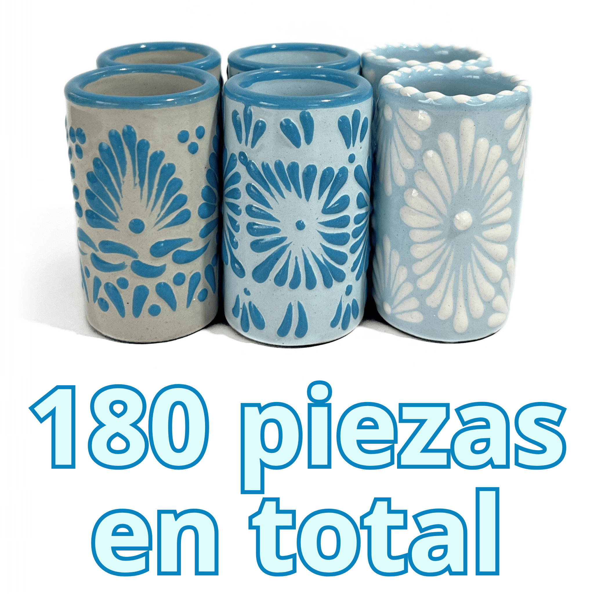 SET TEQUILERO AZUL TURQUESA
