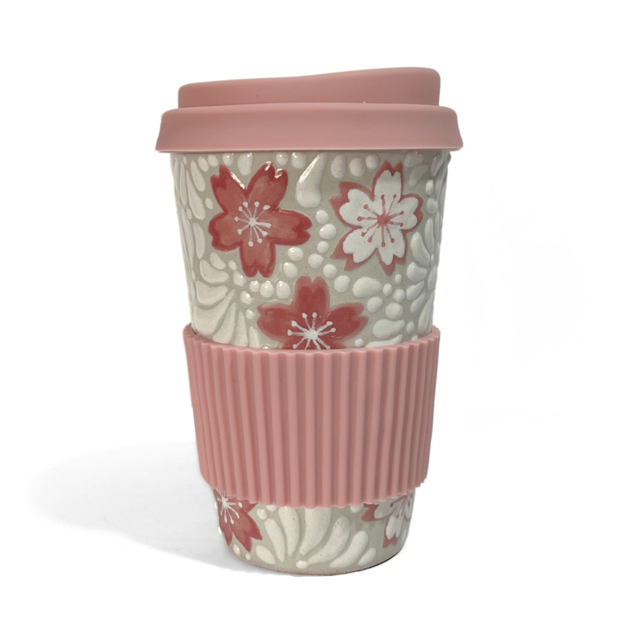 TERMO 15 CM SIN ASA FONDO TRADICIONAL MIK BLANCO TRES FLORES CEREZO