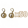 ARETES AROS ESFERA FONDO TRADICIONAL DESTELLOS DE ORO