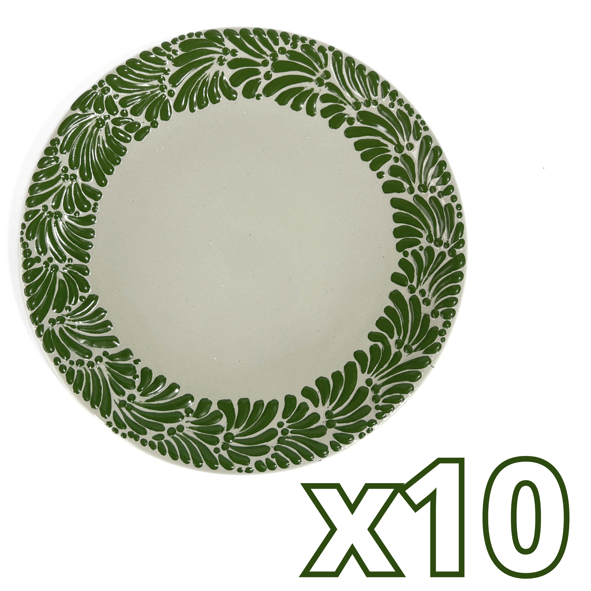 PLATO PLANO FONDO TRADICIONAL MIK CENEFA VERDE BANDERA