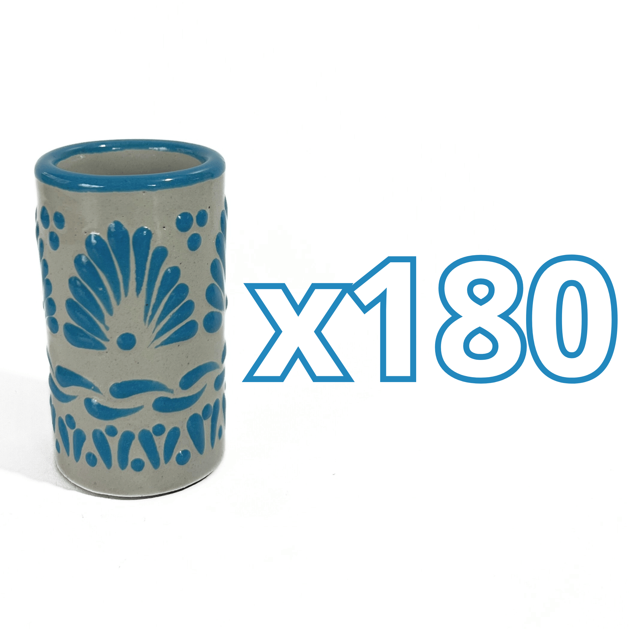 TEQUILERO NO PERSONALIZADO FONDO BABY BLUE CENEFA ABANICO AZUL TURQUESA