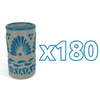 TEQUILERO NO PERSONALIZADO FONDO BABY BLUE CENEFA ABANICO AZUL TURQUESA