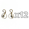 ARETES ARO ESFERA FONDO TRADICIONAL DESTELLOS DE PLATA