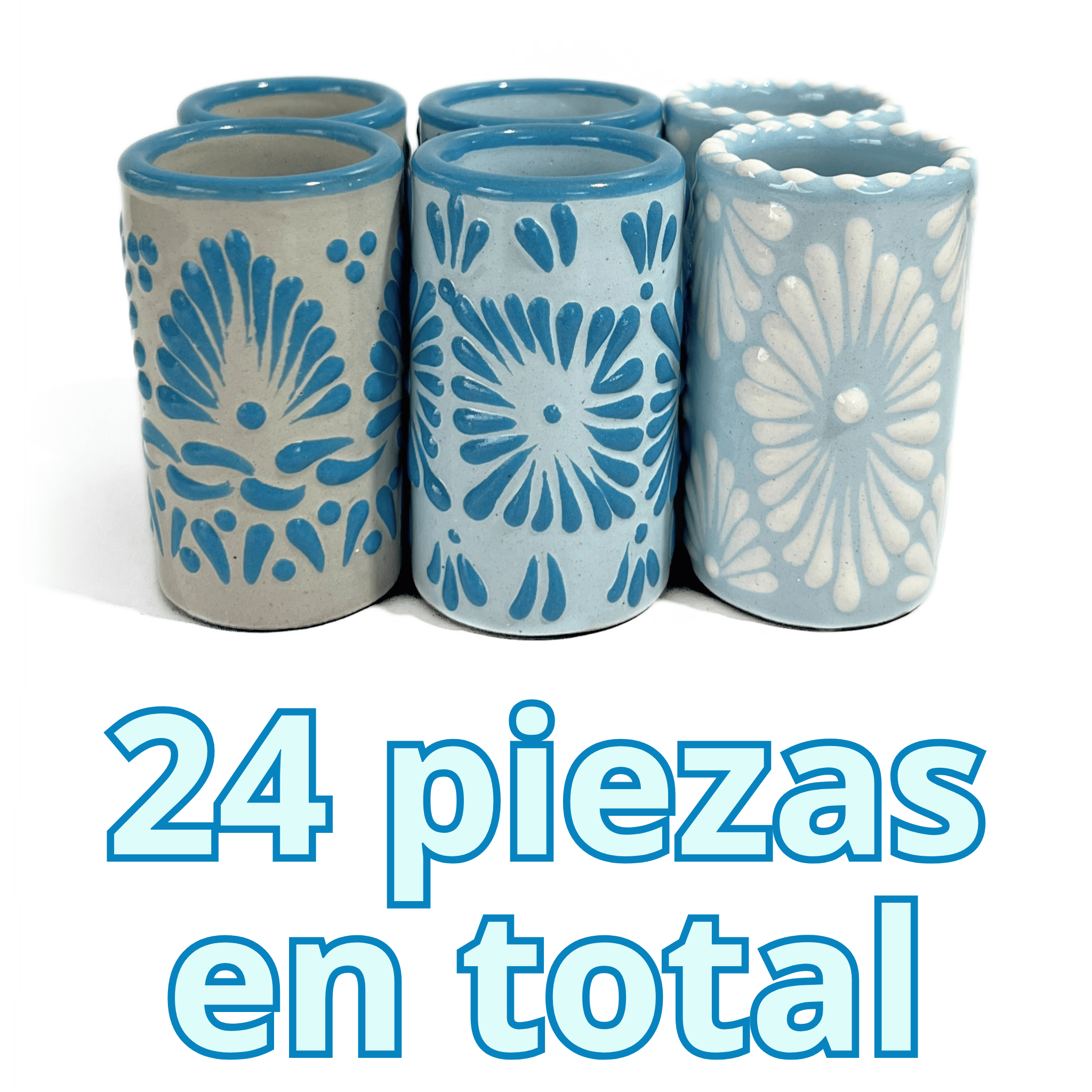 SET TEQUILERO AZUL TURQUESA