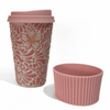 TERMO 15 CM SIN ASA FONDO TRADICIONAL MIK ROSA FLORES DE CEREZO ROSA