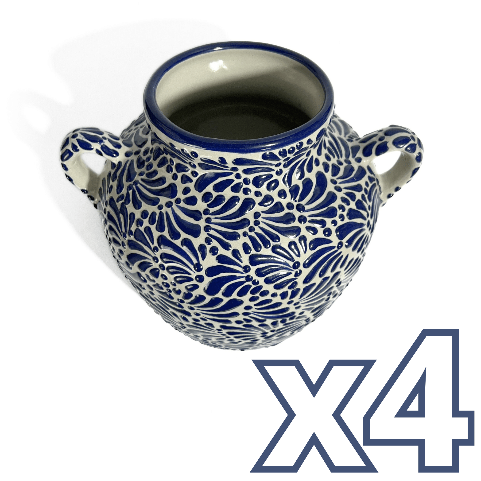 MACETA CUBANA MEDIANA FONDO TRADICIONAL MIK AZUL COBALTO