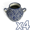 MACETA CUBANA MEDIANA FONDO TRADICIONAL MIK AZUL COBALTO