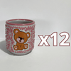 TAZA RECTA ESTANDAR FONDO TRADICIONAL MIK ROSA OSITO COMPLETO