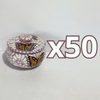 ALHAJERO TAPA BOTON NO PERSONALIZADO FONDO TRADICIONAL MIK ROSA MARIPOSAS