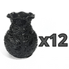 FLORERO ONDAS 17 CM NO PERSONALIZADO MIK SUPER BLACK