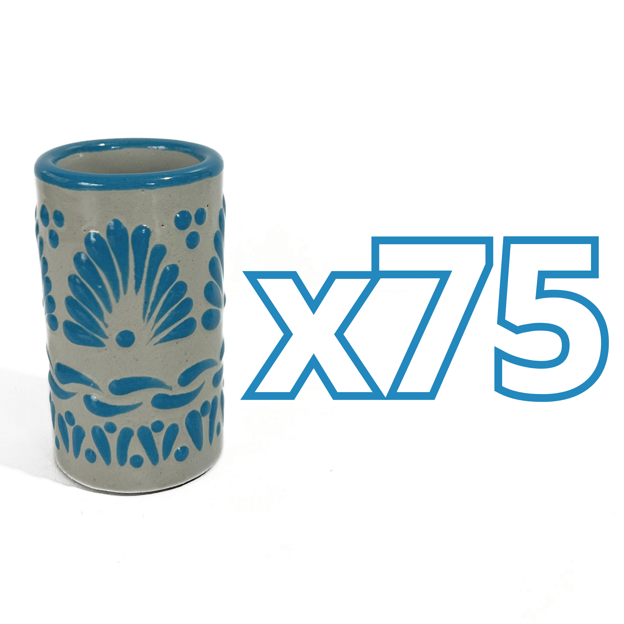 TEQUILERO NO PERSONALIZADO FONDO BABY BLUE CENEFA ABANICO AZUL TURQUESA