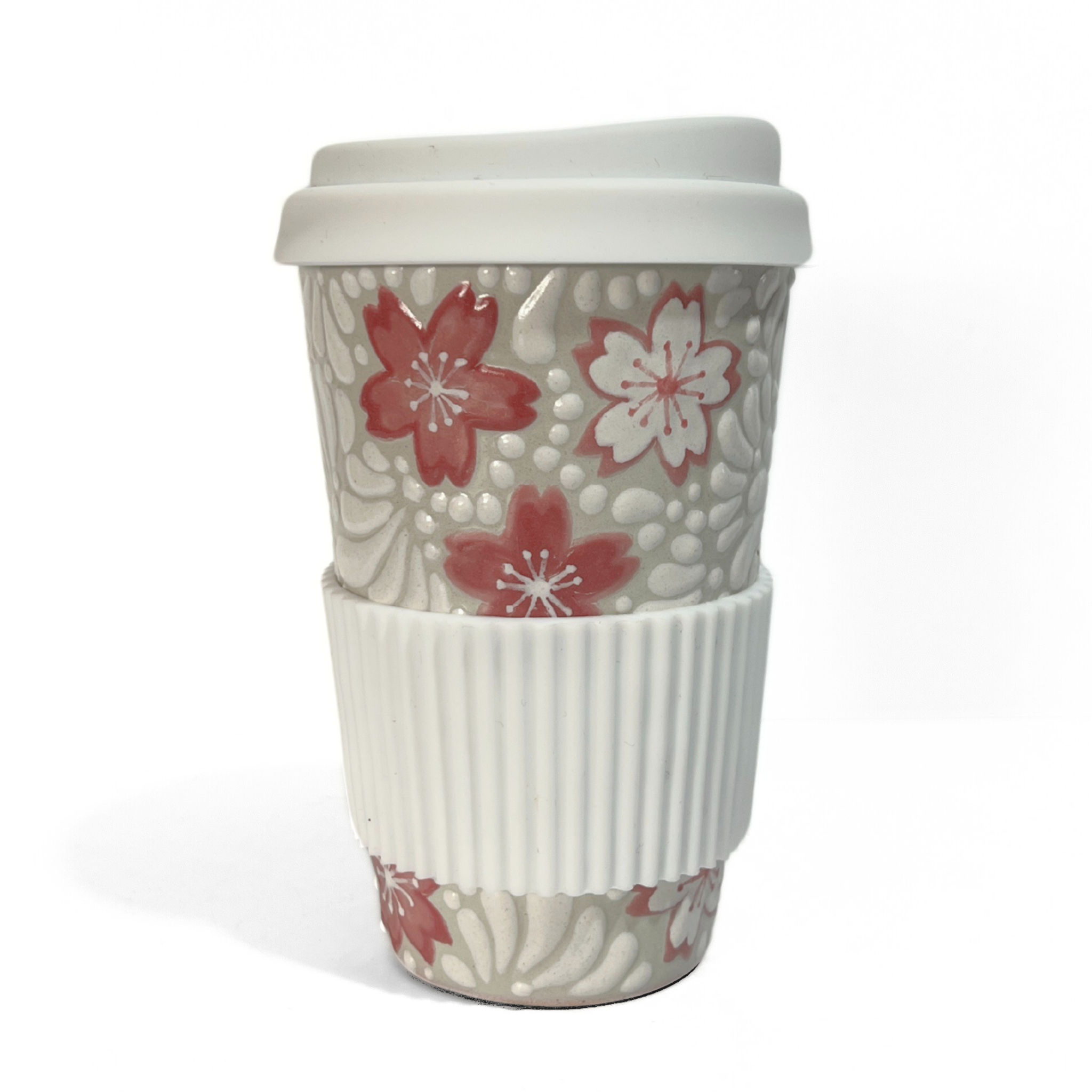 TERMO 15 CM SIN ASA FONDO TRADICIONAL MIK BLANCO TRES FLORES CEREZO