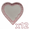 CHAROLA DE CORAZON 25 CM GRACIAS MAMÁ FONDO TRADICIONAL MIK CENEFA ROSA