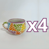 TAZA CHOCOLATERA MEDIANA MULTICOLORES MIK FONDO TRADICIONAL