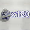 ESFERA NAVIDEÑA FONDO TRADICIONAL CENEFA AZUL COBALTO