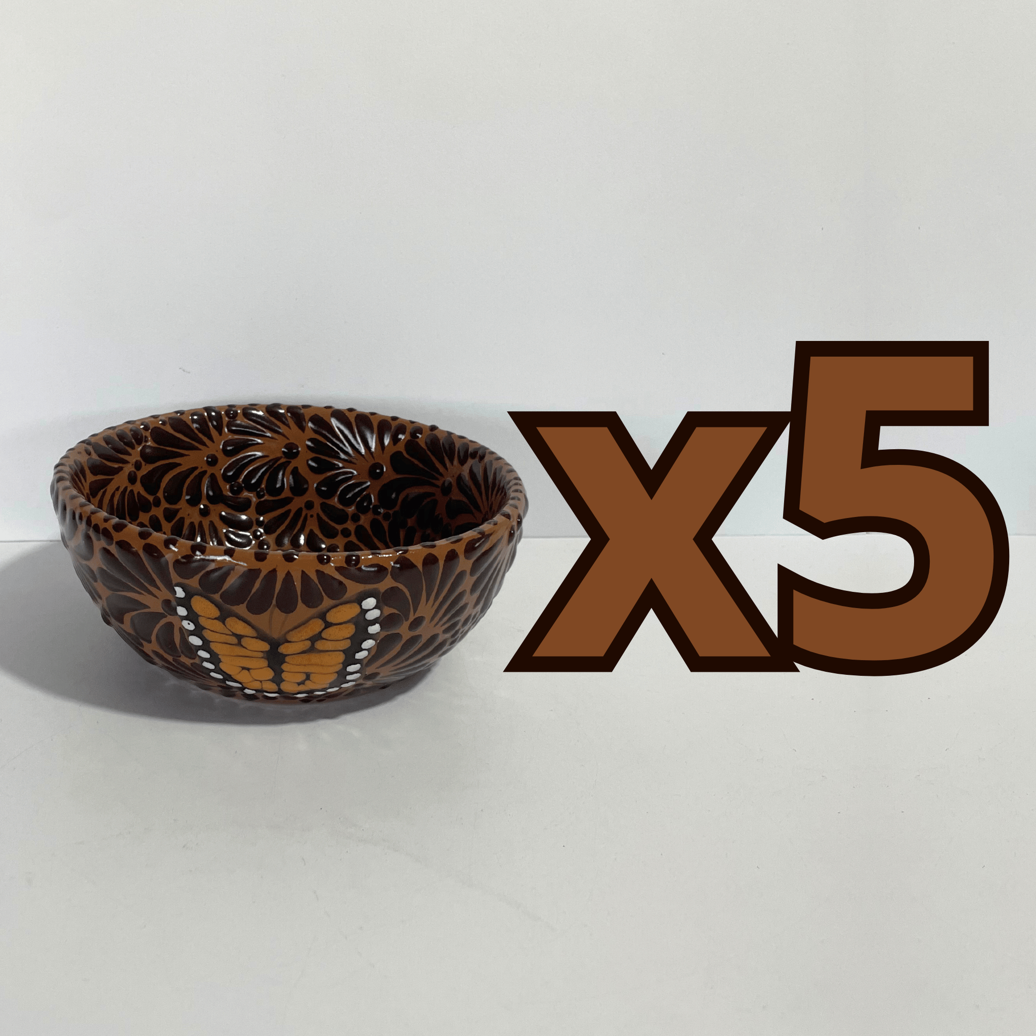 TAZON 15 CM FONDO CAFE MIK CAFE CHOCOLATE MARIPOSAS