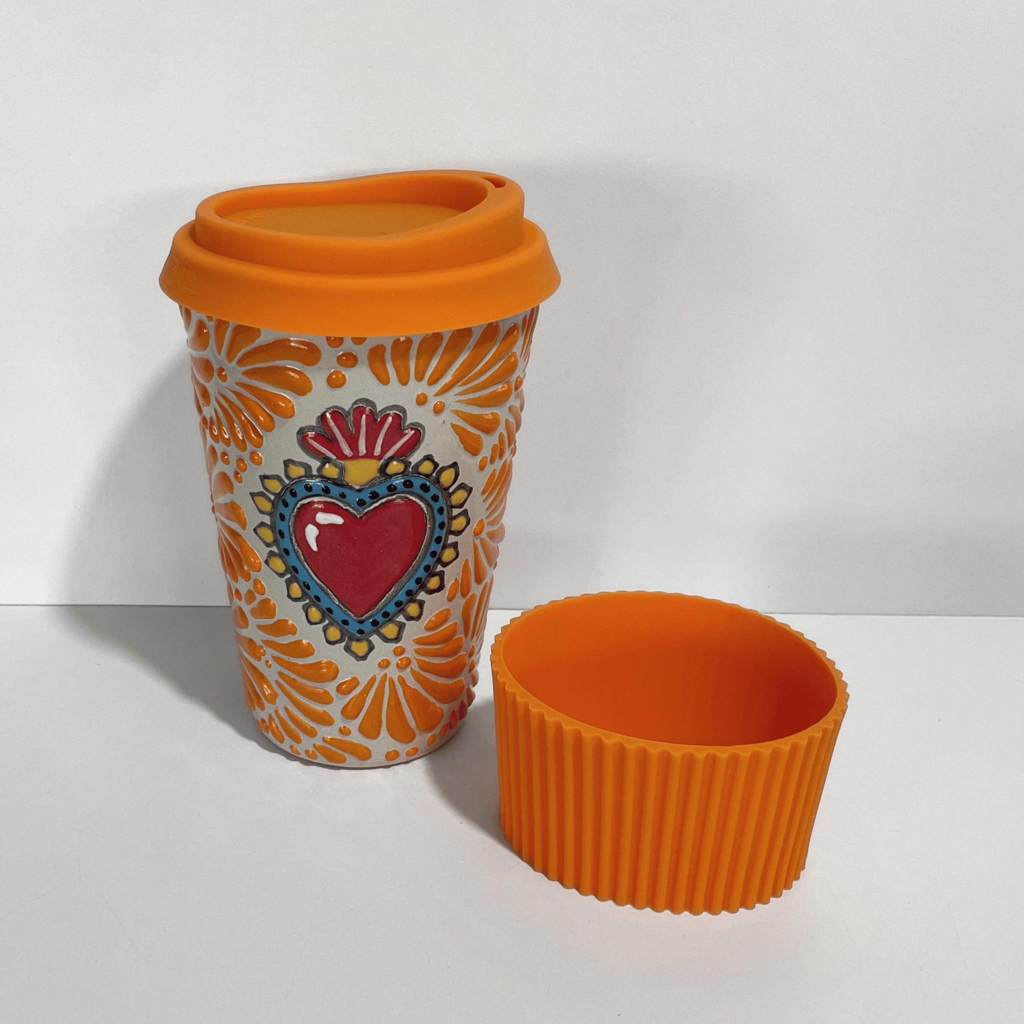 TERMO 15 CM SIN ASA FONDO TRADICIONAL MIK NARANJA SAGRADO CORAZON