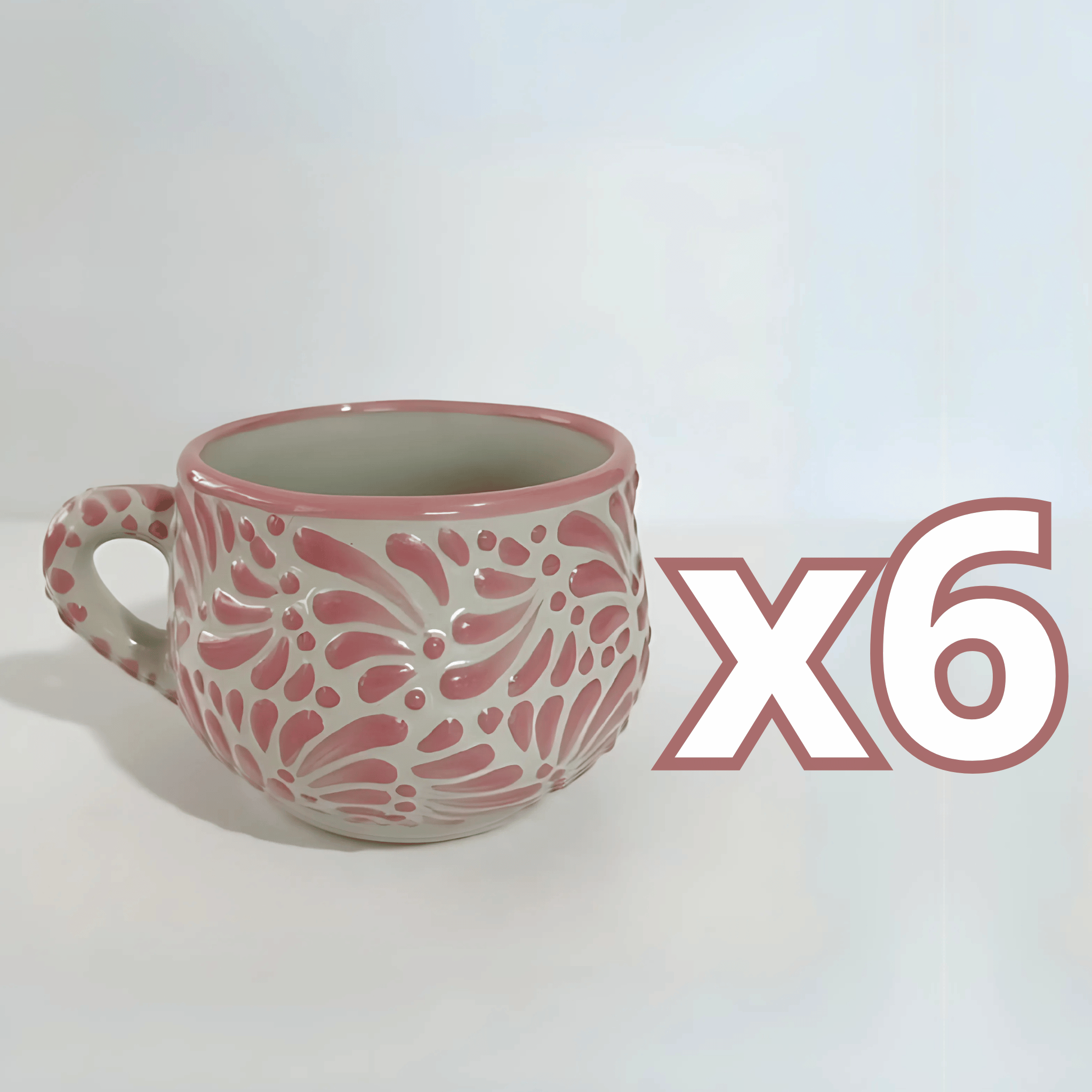 TAZA CHOCOLATERA MEDIANA FONDO TRADICIONAL MIK ROSA