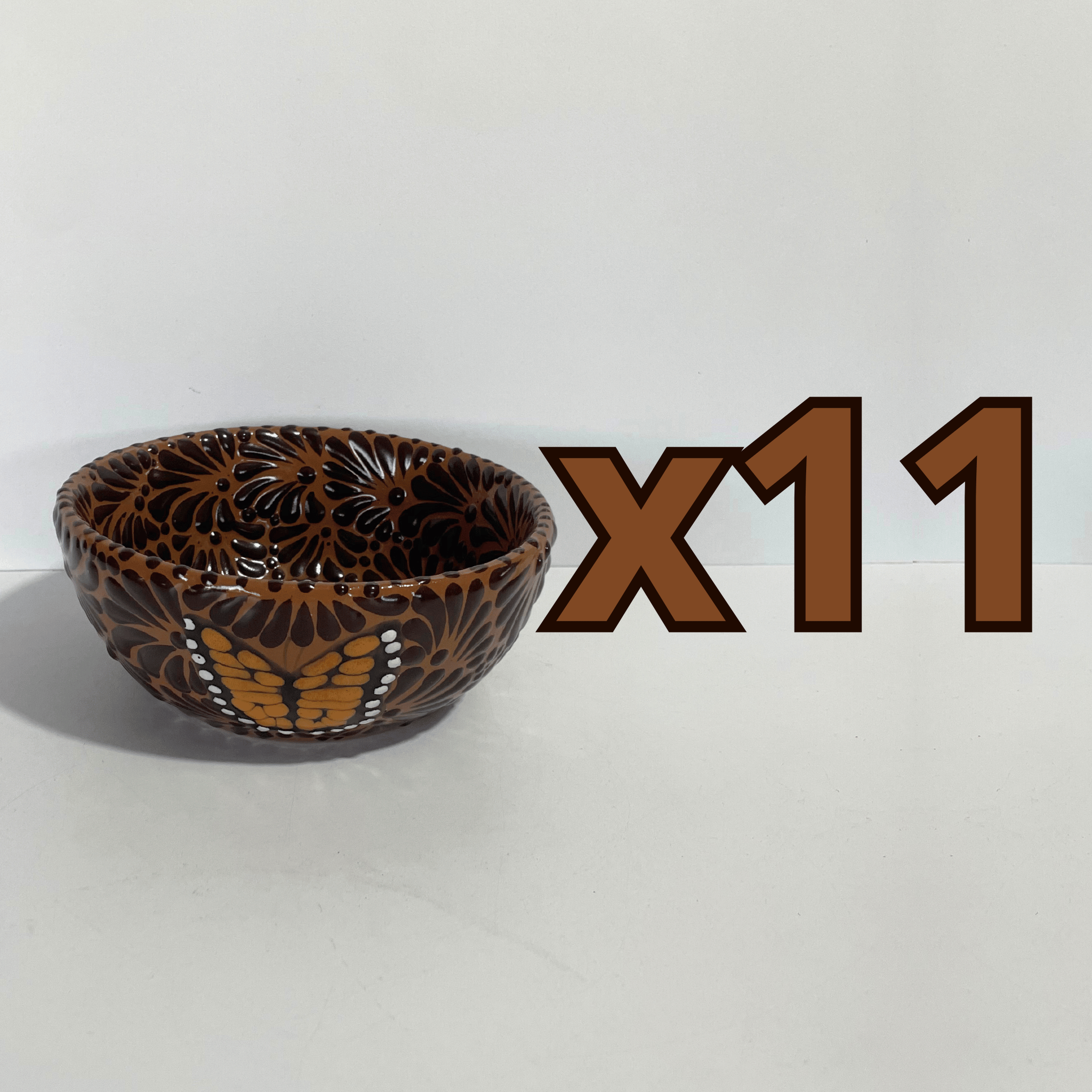 TAZON 15 CM FONDO CAFE MIK CAFE CHOCOLATE MARIPOSAS