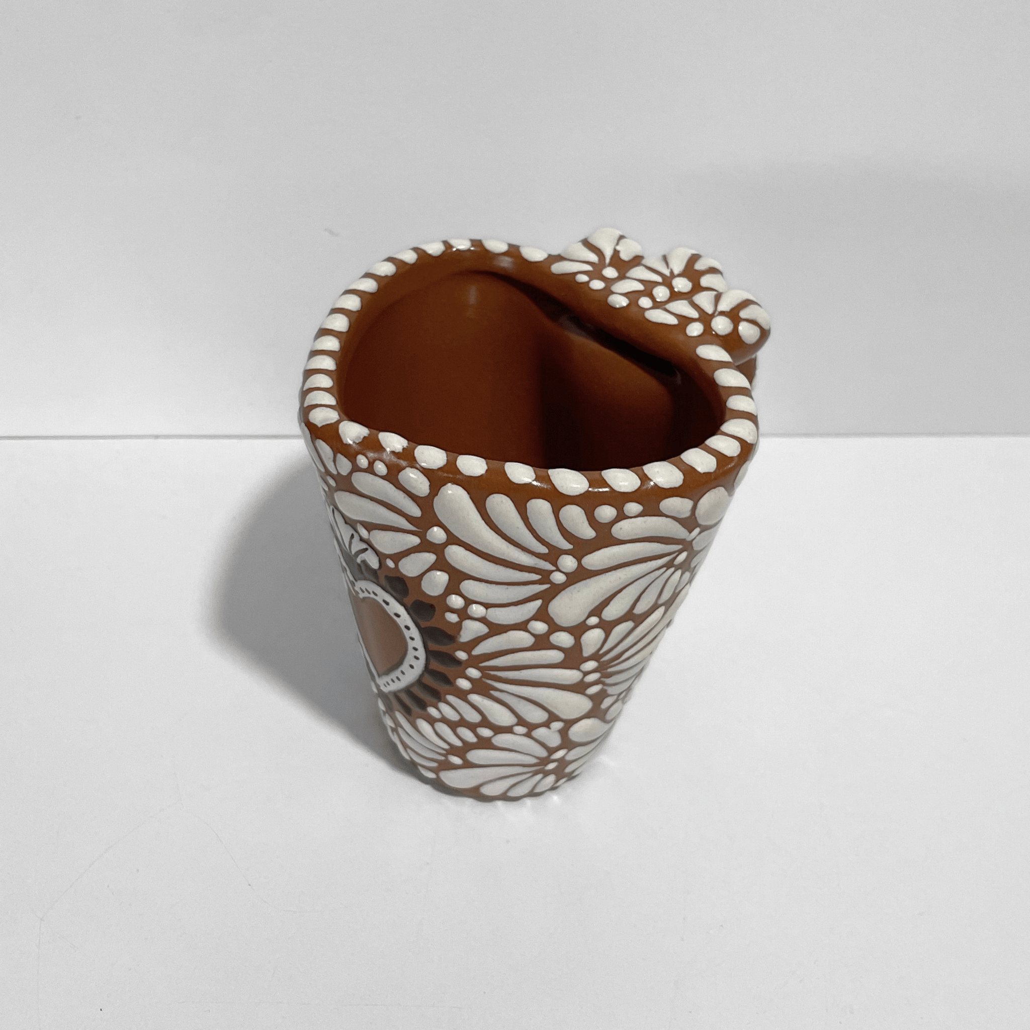 TAZA FORMA DE CORAZON FONDO CAFE MIK BLANCO SAGRADO CORAZON CAFE