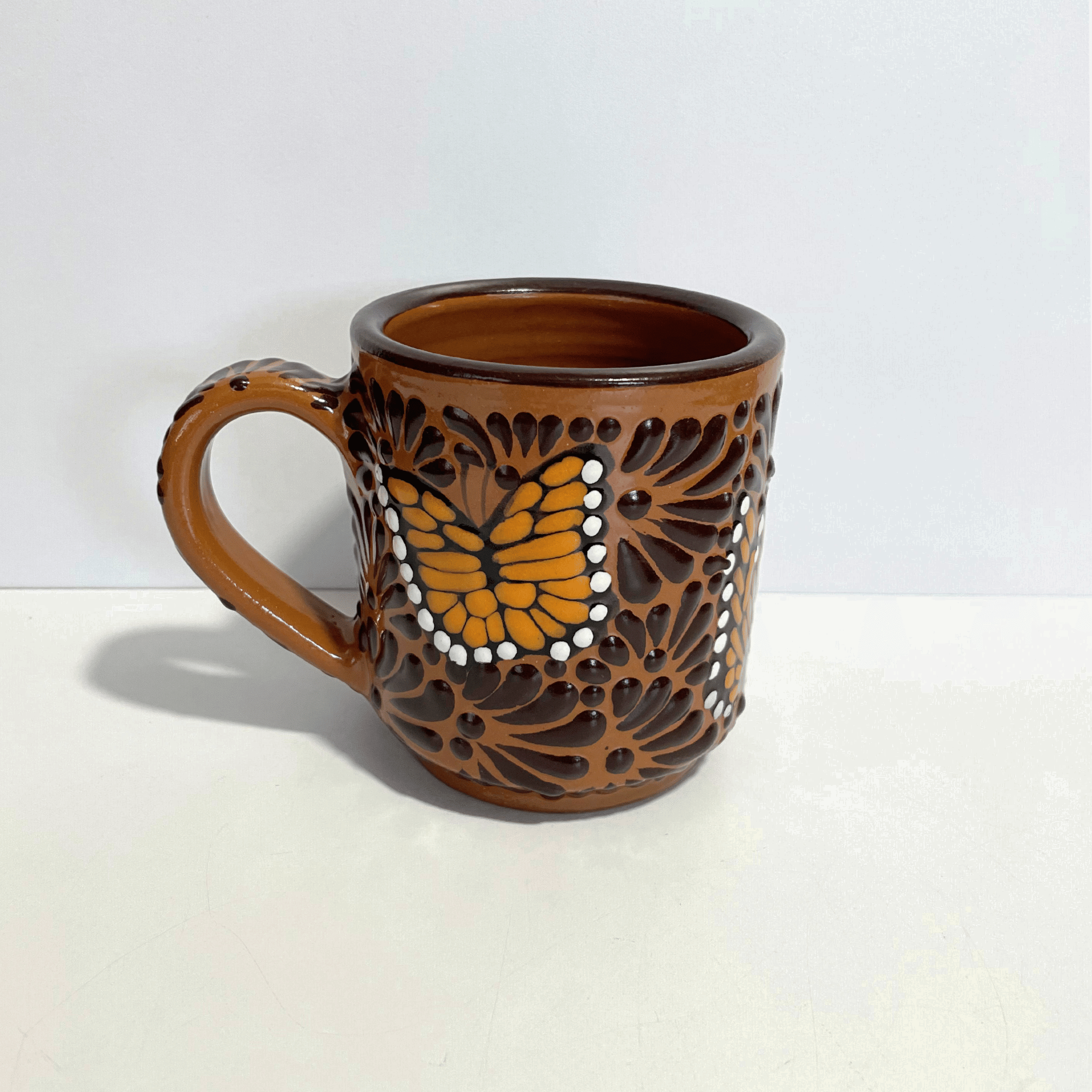 TAZA RECTA ESTANDAR FONDO CAFE MIK CAFE CHOCOLATE MARIPOSAS